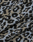 universal works club jacket leopard flower wool blue