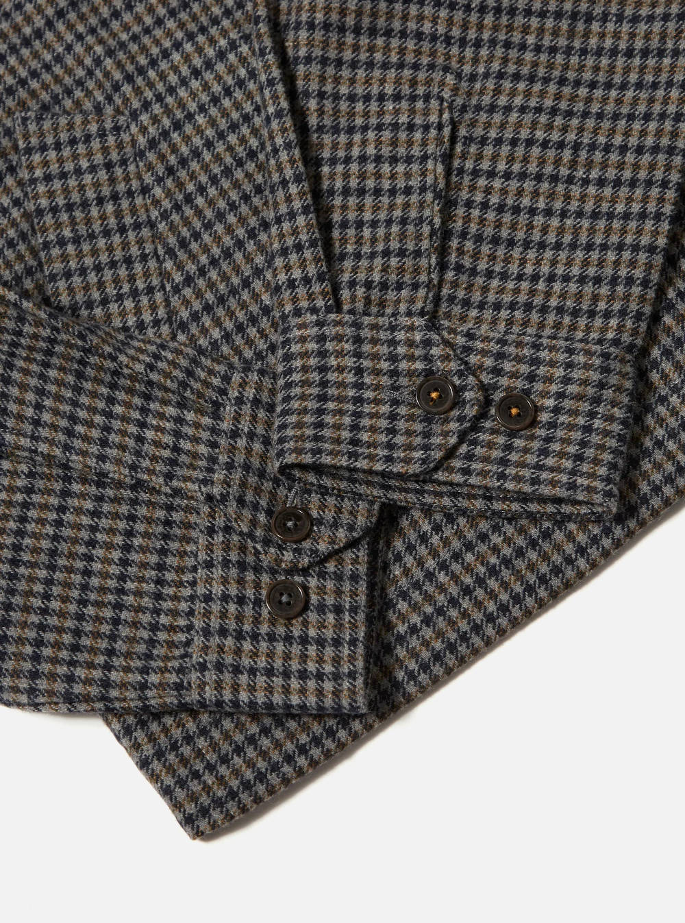 universal works windcheater charcoal houndstooth wool mix