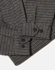 universal works windcheater charcoal houndstooth wool mix