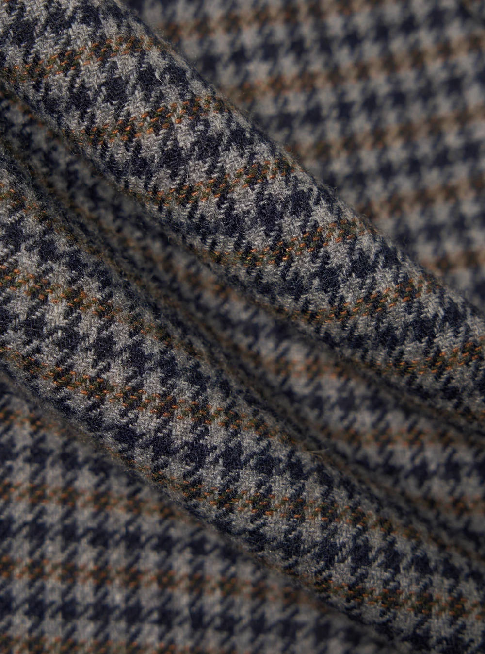 universal works oxford pant charcoal houndstooth wool mix