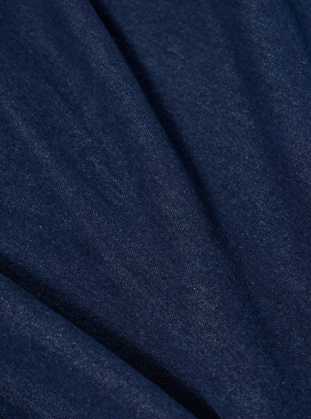 universal works fatigue shirt indigo work denim