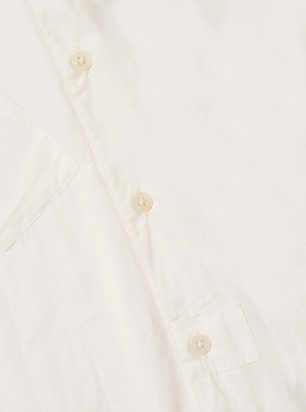 universal works patched lazy day shirt poplin white