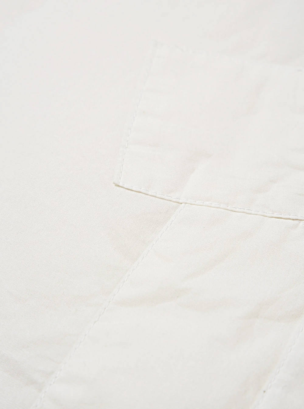 universal works patched lazy day shirt poplin white
