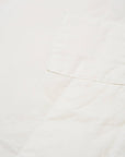 universal works patched lazy day shirt poplin white