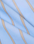 universal works lazy day shirt blue pop stripe four