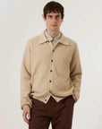 universal works knit jacket sand eco cotton