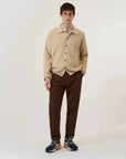 universal works knit jacket sand eco cotton