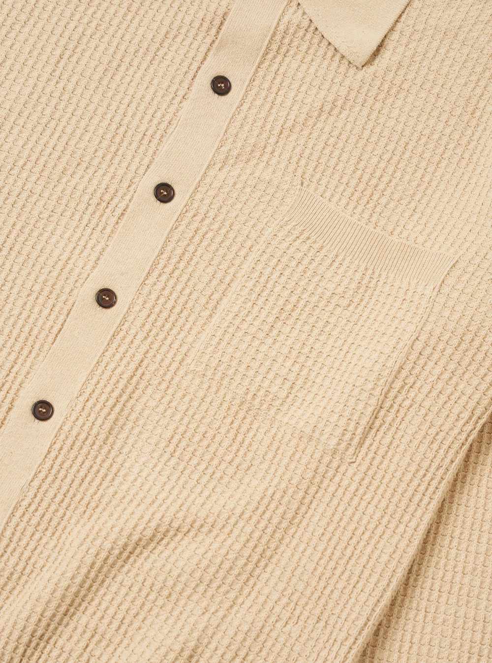 universal works knit jacket sand eco cotton