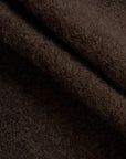 universal works wool fleece cardigan brown indigo