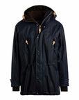 manifattura ceccarelli long mountain jacket 7013 wx navy