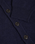 baracuta shetland cardigan navy
