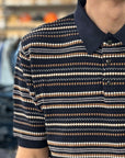 casa isaac folk 1 polo shirt blue
