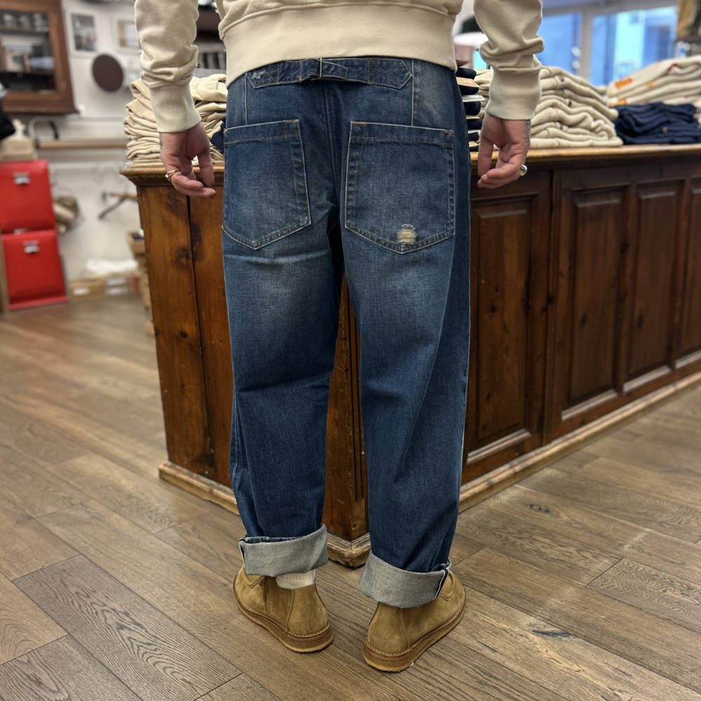 fleurs de bagne the denim cargo selvedge heavy used