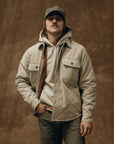 filson insulated flannel shirt warm khaki