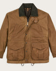 filson lined tin cloth field jacket dark tan