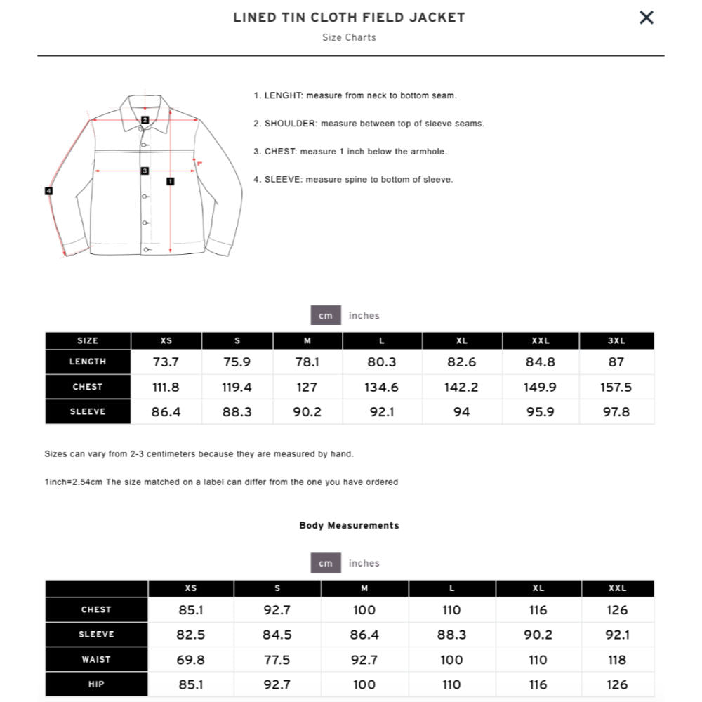 filson lined tin cloth field jacket dark tan