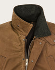 filson lined tin cloth field jacket dark tan