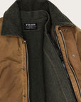 filson lined tin cloth field jacket dark tan