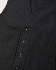 filson mackinaw wool vest charcoal