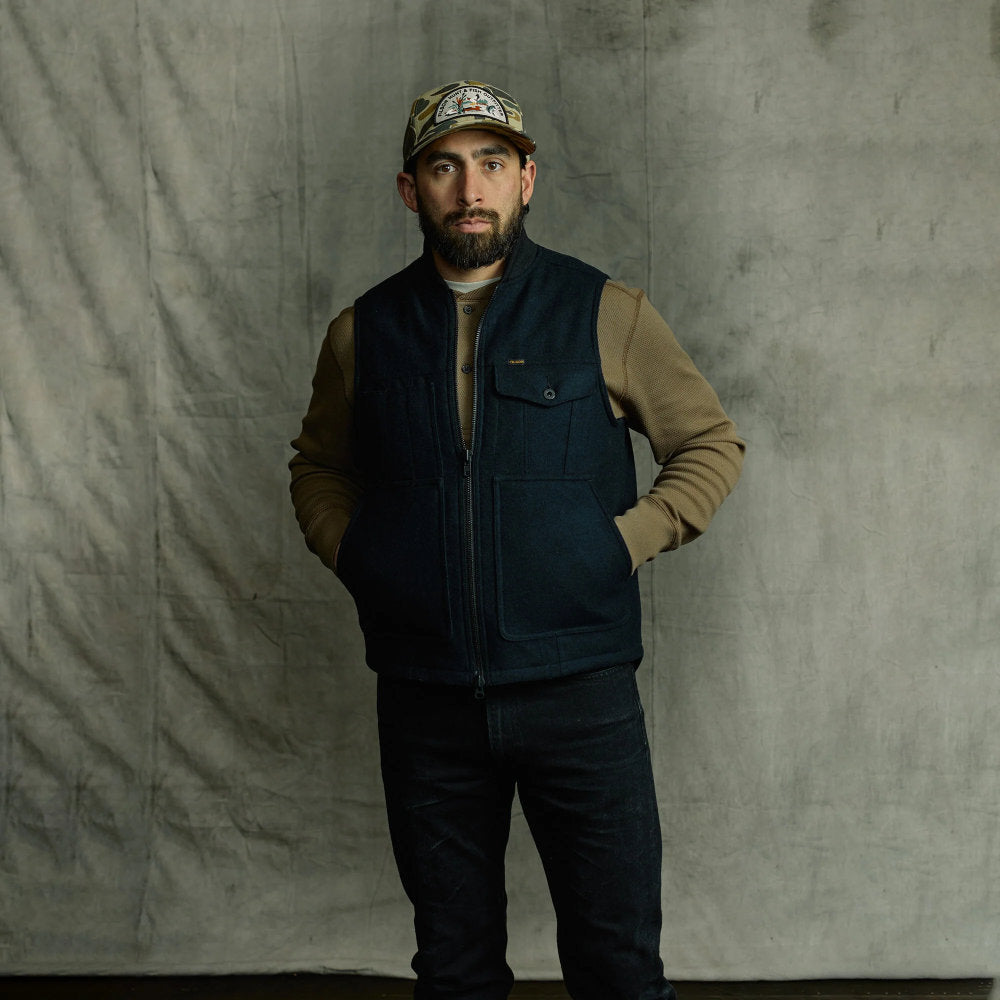 filson spokane insulated work vest navy