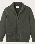 filson bristol cardigan sweater forest green heather
