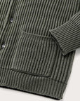 filson bristol cardigan sweater forest green heather
