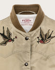 filson womens western satin jacket silver sage (LAST SIZE MEDIUM)