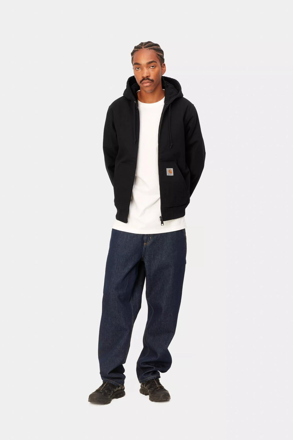 carhartt wip active jacket (winter) black rigid
