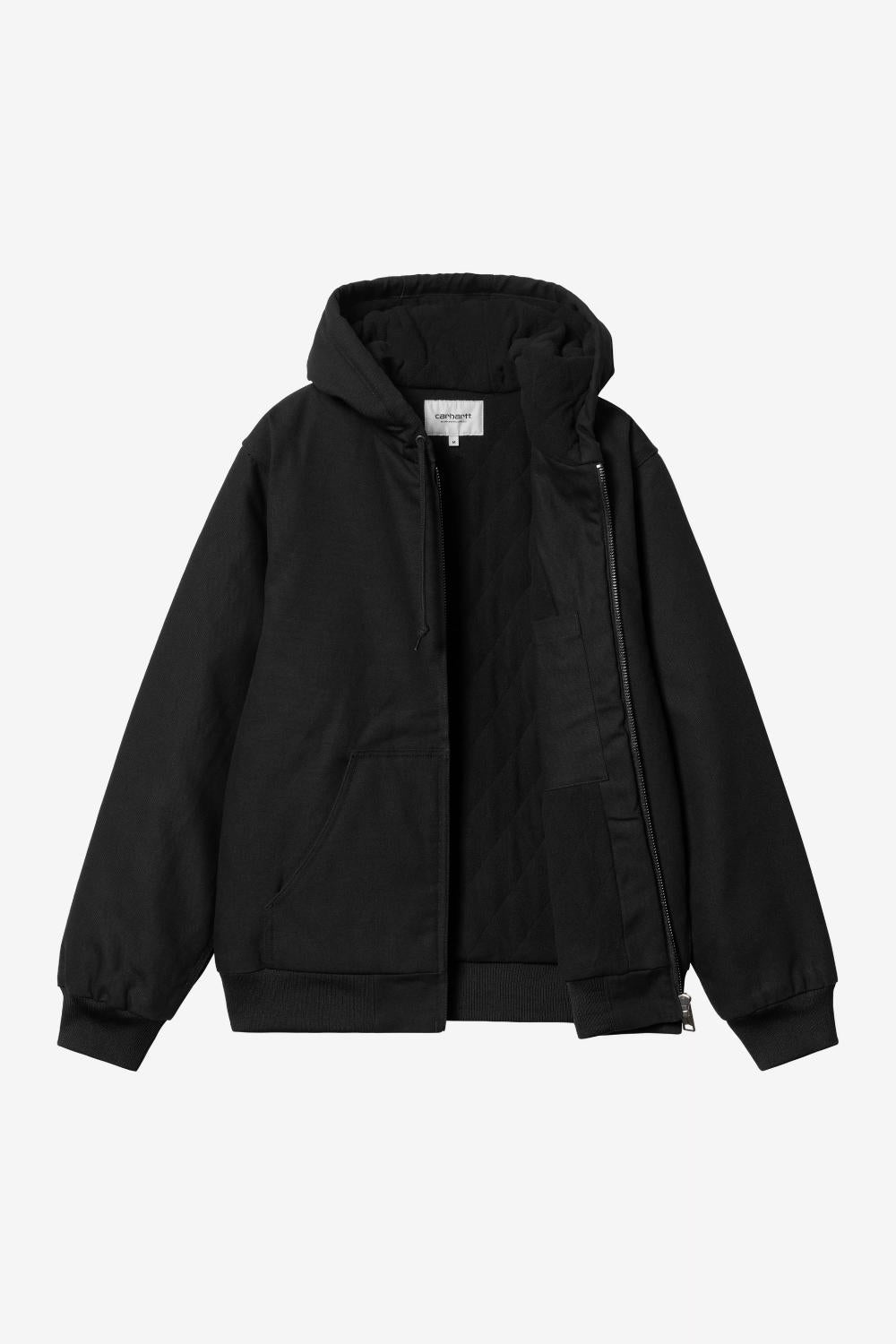 carhartt wip active jacket (winter) black rigid