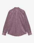 carhartt wip long sleeve madison cord shirt phlox phlox