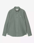carhartt wip long sleeve bolton shirt velvet green