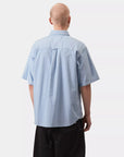 carhartt wip short sleeve braxton shirt bleach wax