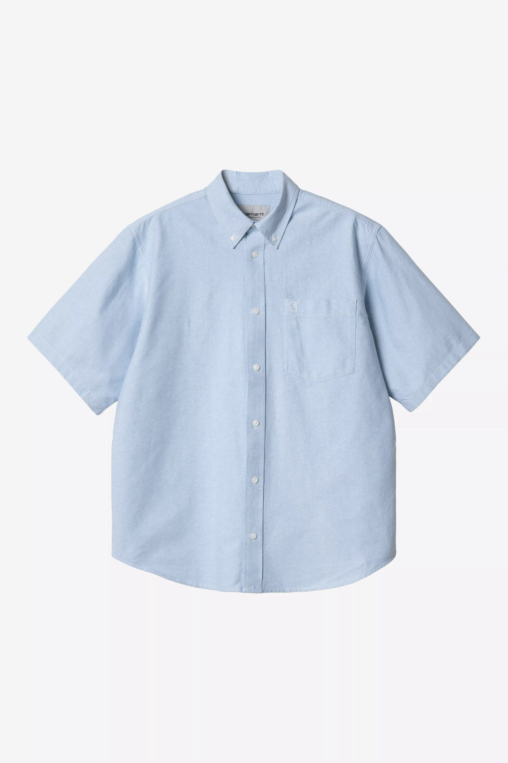 carhartt wip short sleeve braxton shirt bleach wax