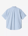 carhartt wip short sleeve braxton shirt bleach wax