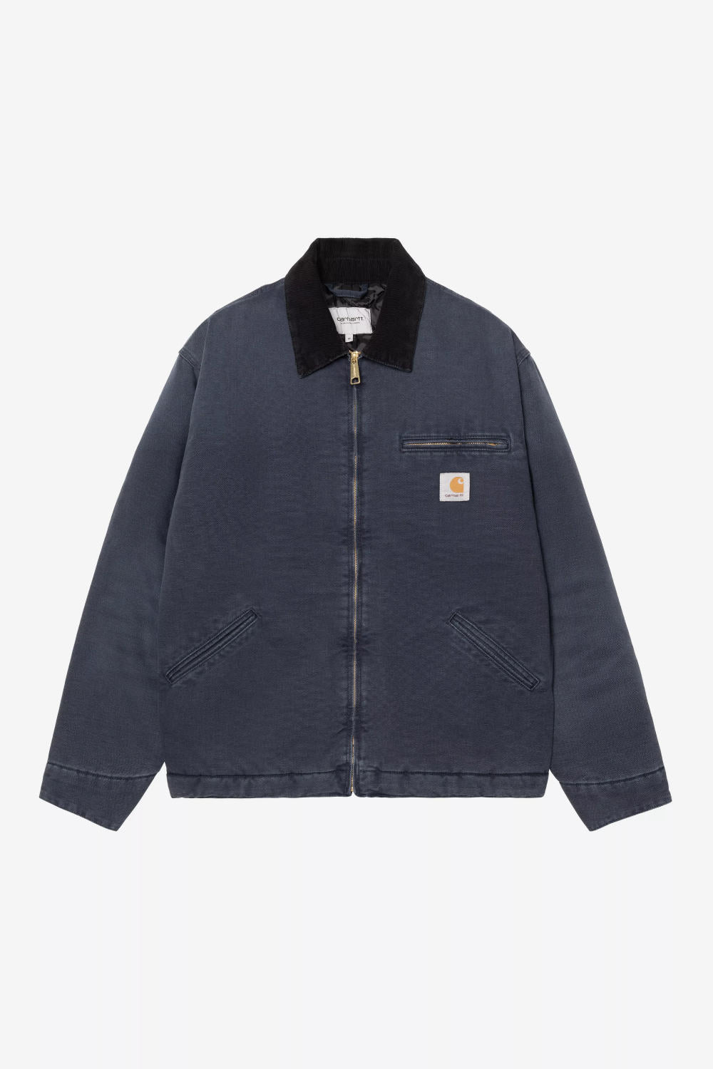 carhartt wip og detroit jacket dark navy black stone canvas