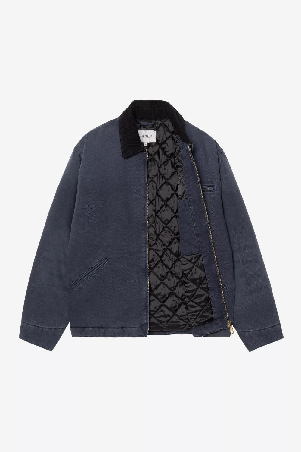 carhartt wip og detroit jacket dark navy black stone canvas