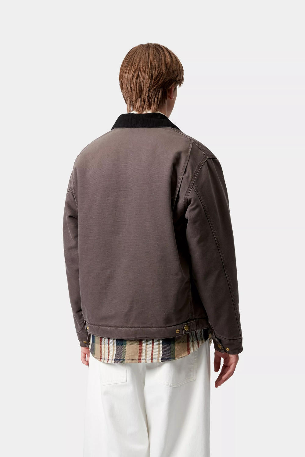 carhartt wip og detroit jacket tobacco black stone canvas