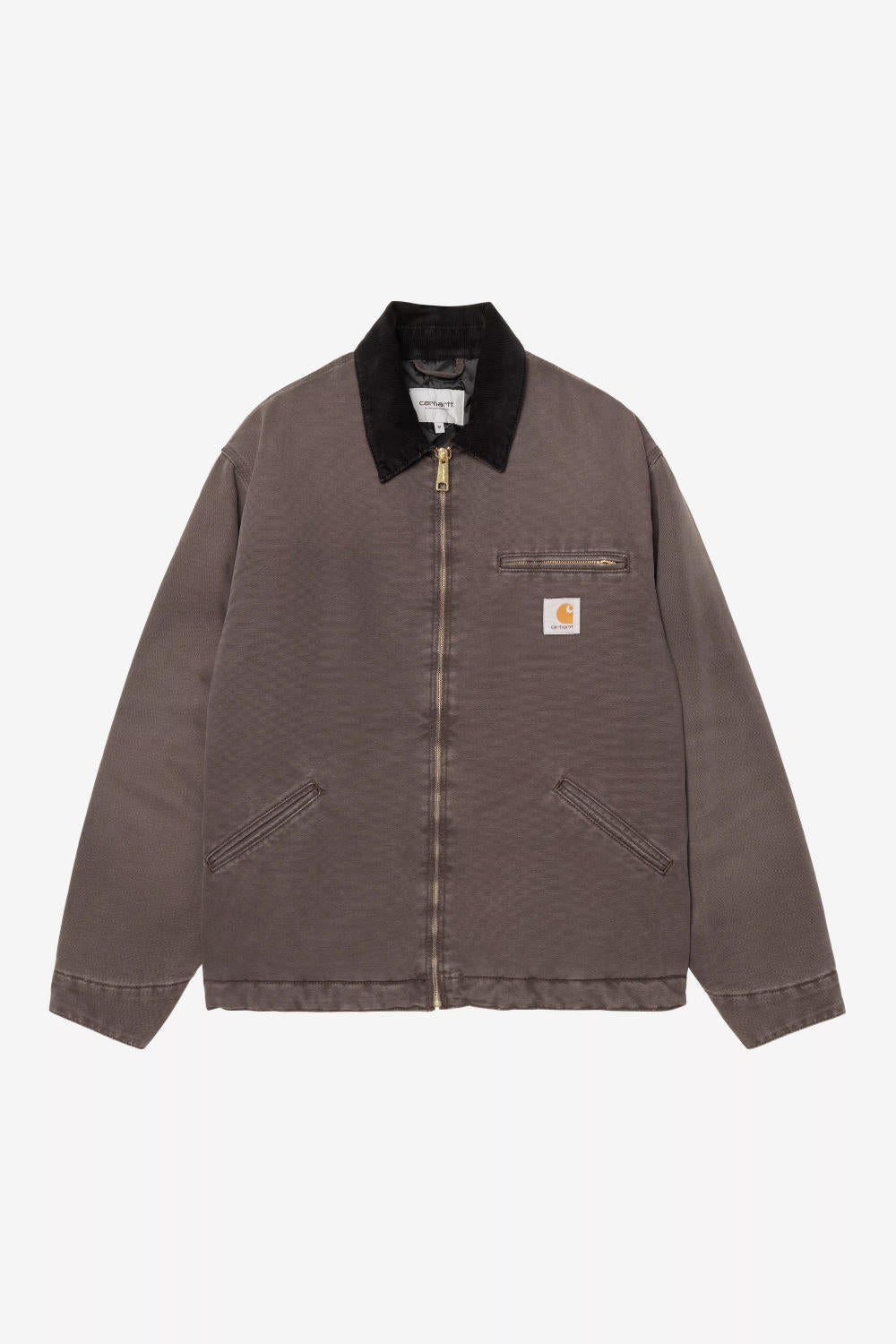 carhartt wip og detroit jacket tobacco black stone canvas