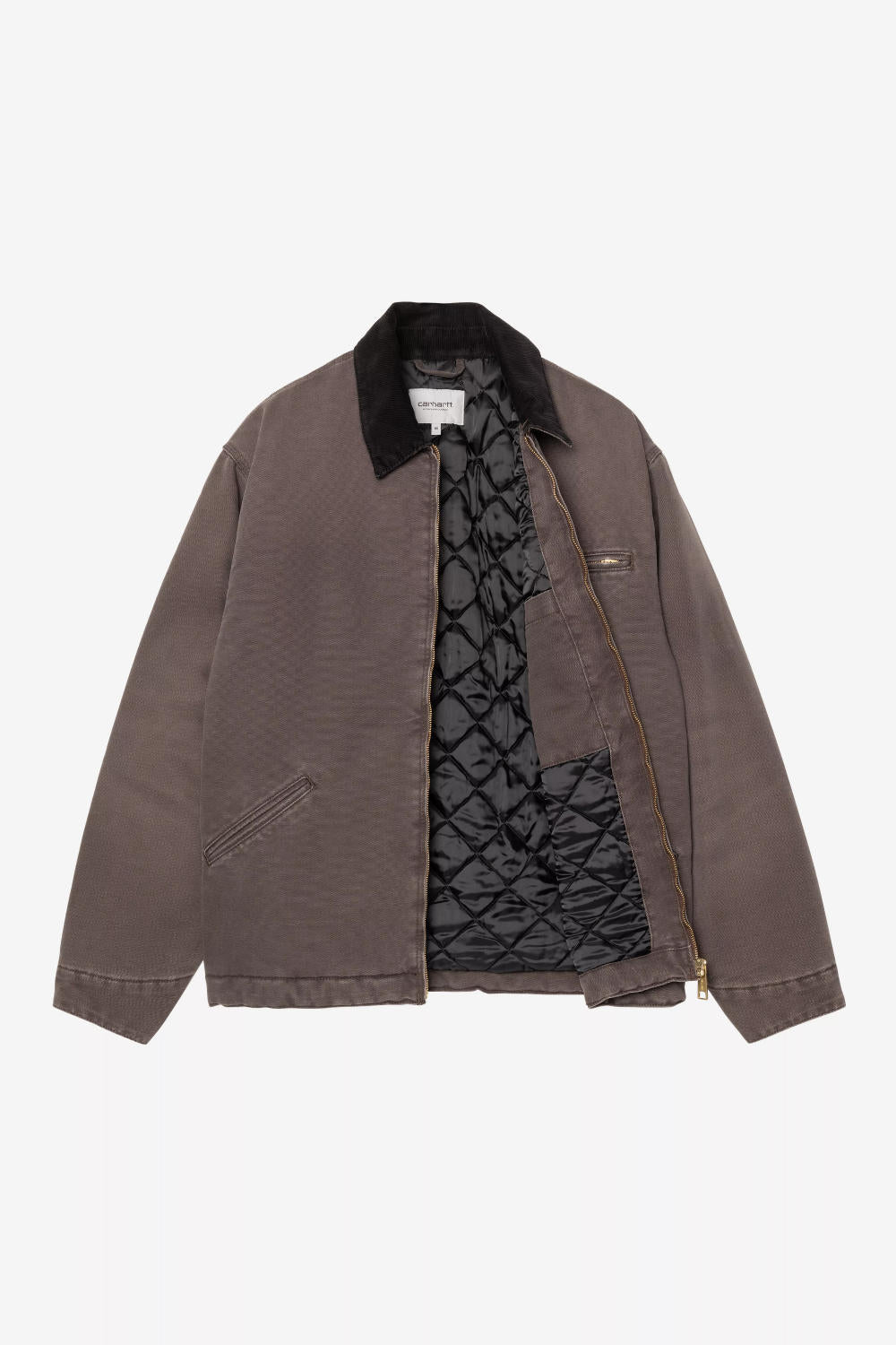 carhartt wip og detroit jacket tobacco black stone canvas