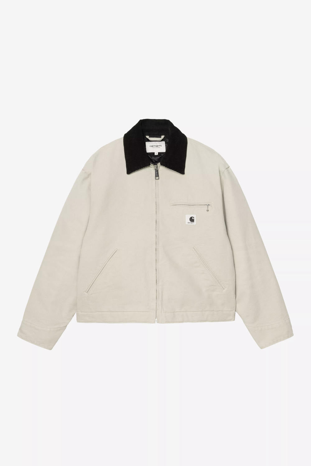 carhartt wip women og detroit jacket (winter) fleur de see black stone canvas