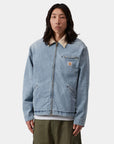 carhartt wip og detroit jacket blue dusty h brown
