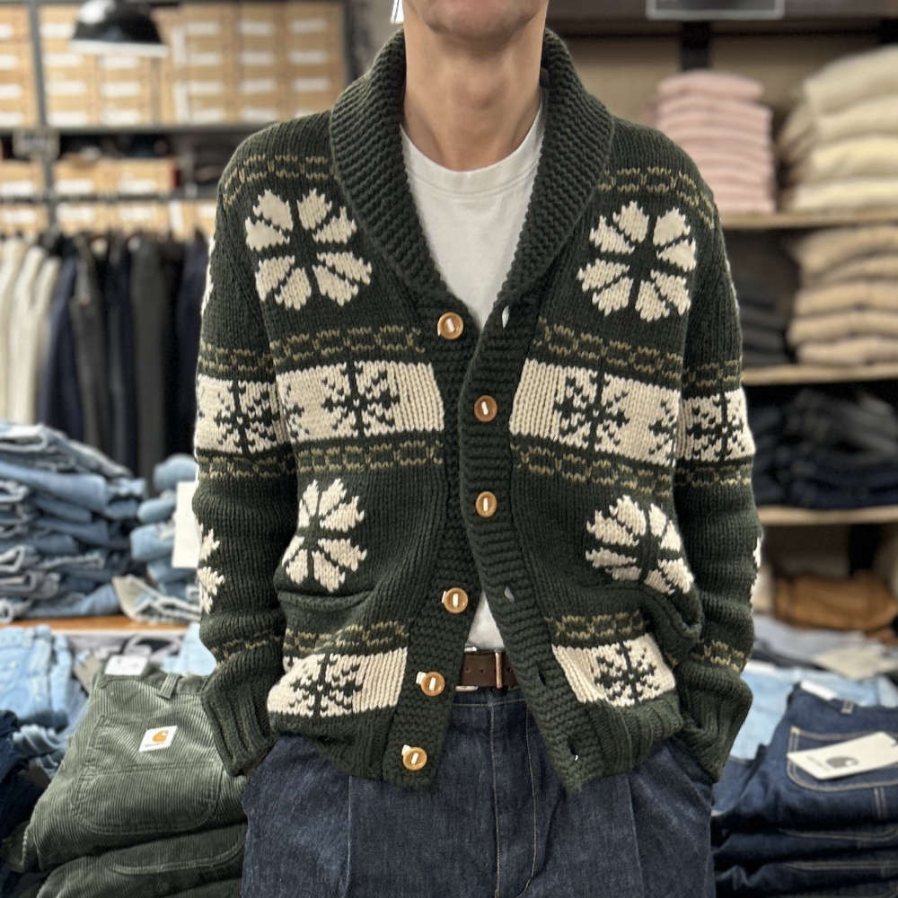 casa isaac ac1 buttons jacket green
