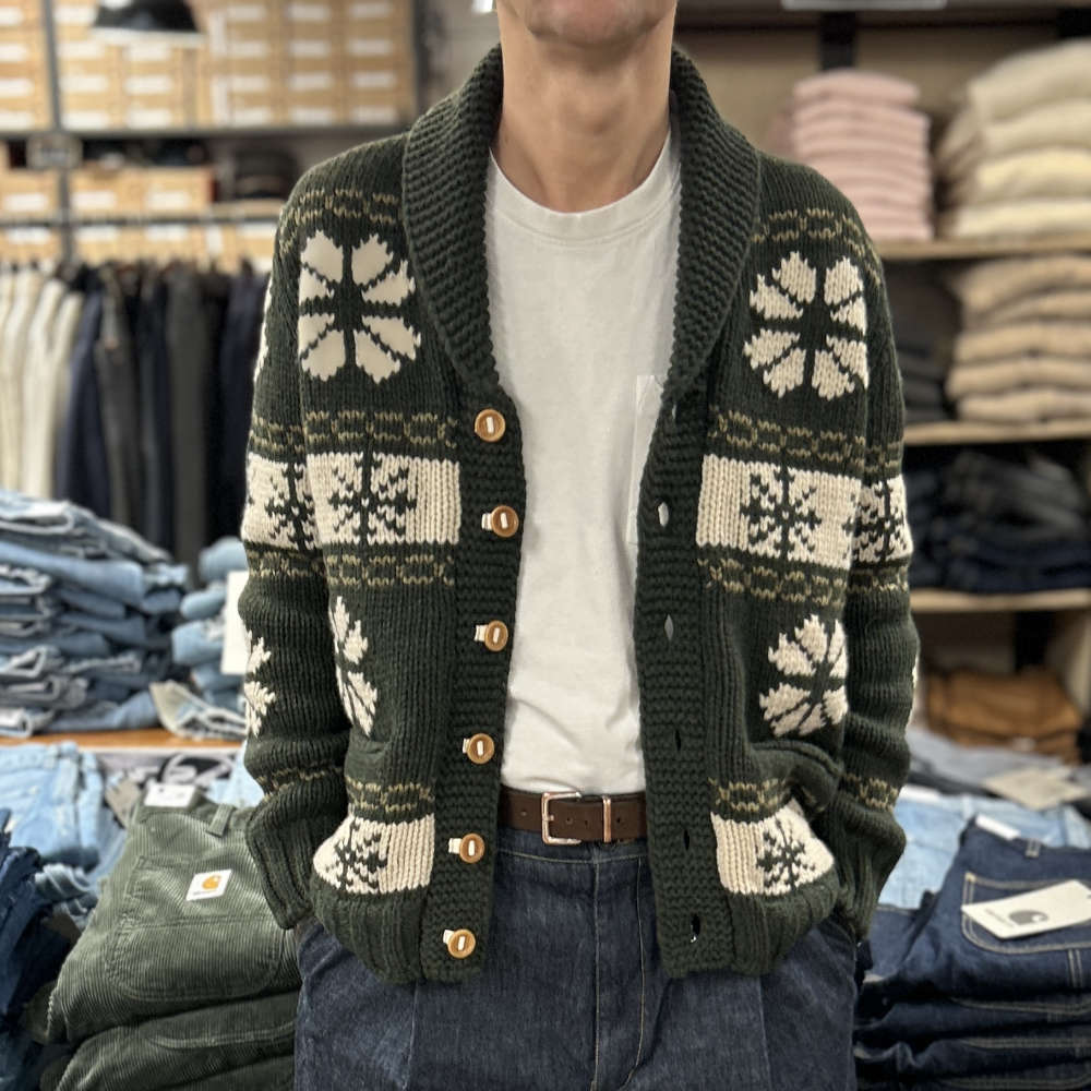 casa isaac ac1 buttons jacket green – - Main Image