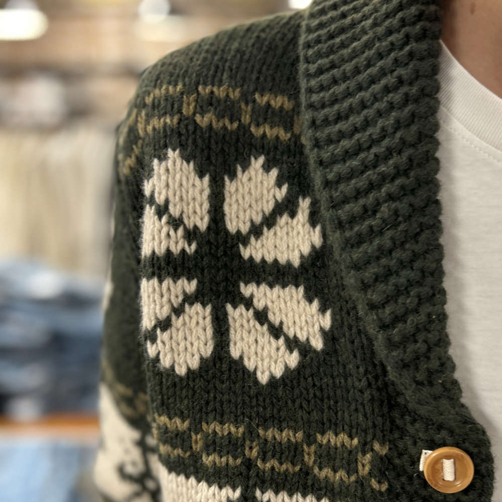 casa isaac ac1 buttons jacket green