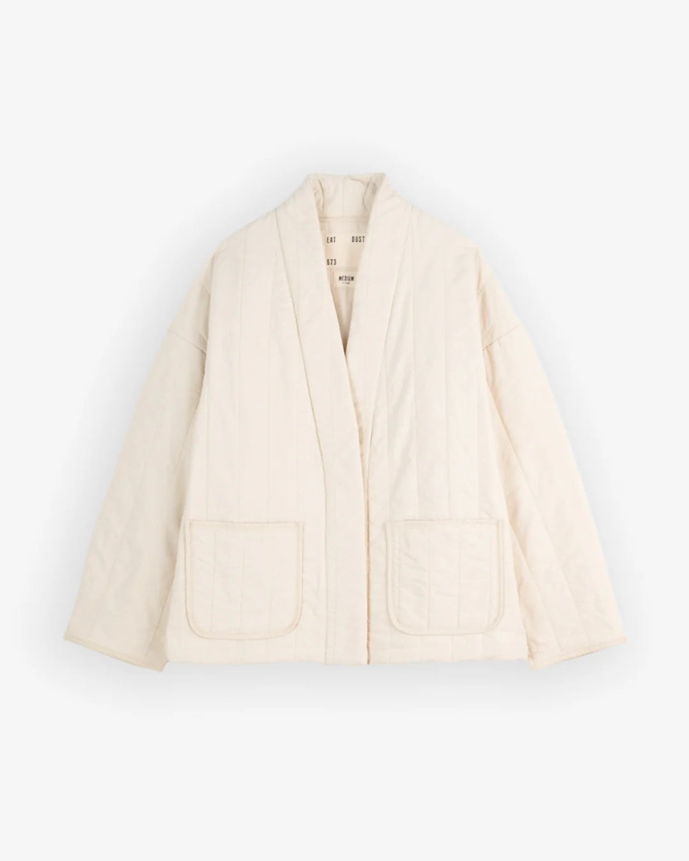 girls of dust edo jacket quilted cotton ecru