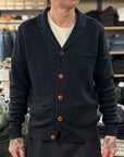 max rohr max 3 linen jacket blue