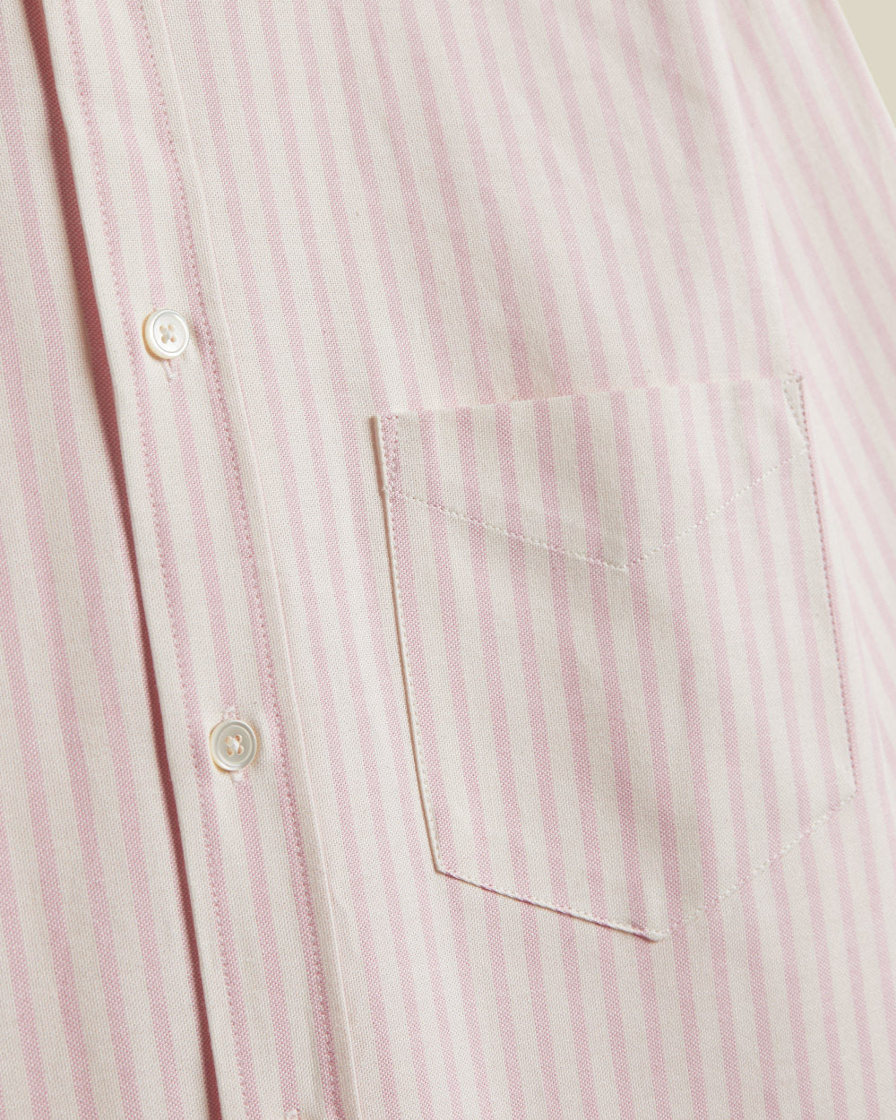 portuguese flannel montebello stripe shirt light pink