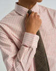 portuguese flannel montebello stripe shirt light pink
