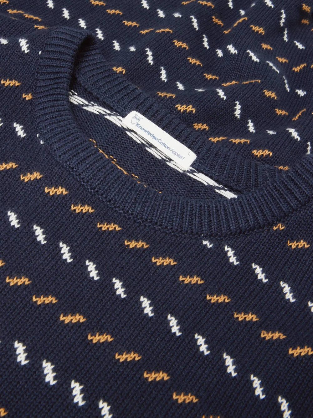 knowledge cotton organic cotton jacquard knit night sky (LAST SIZE