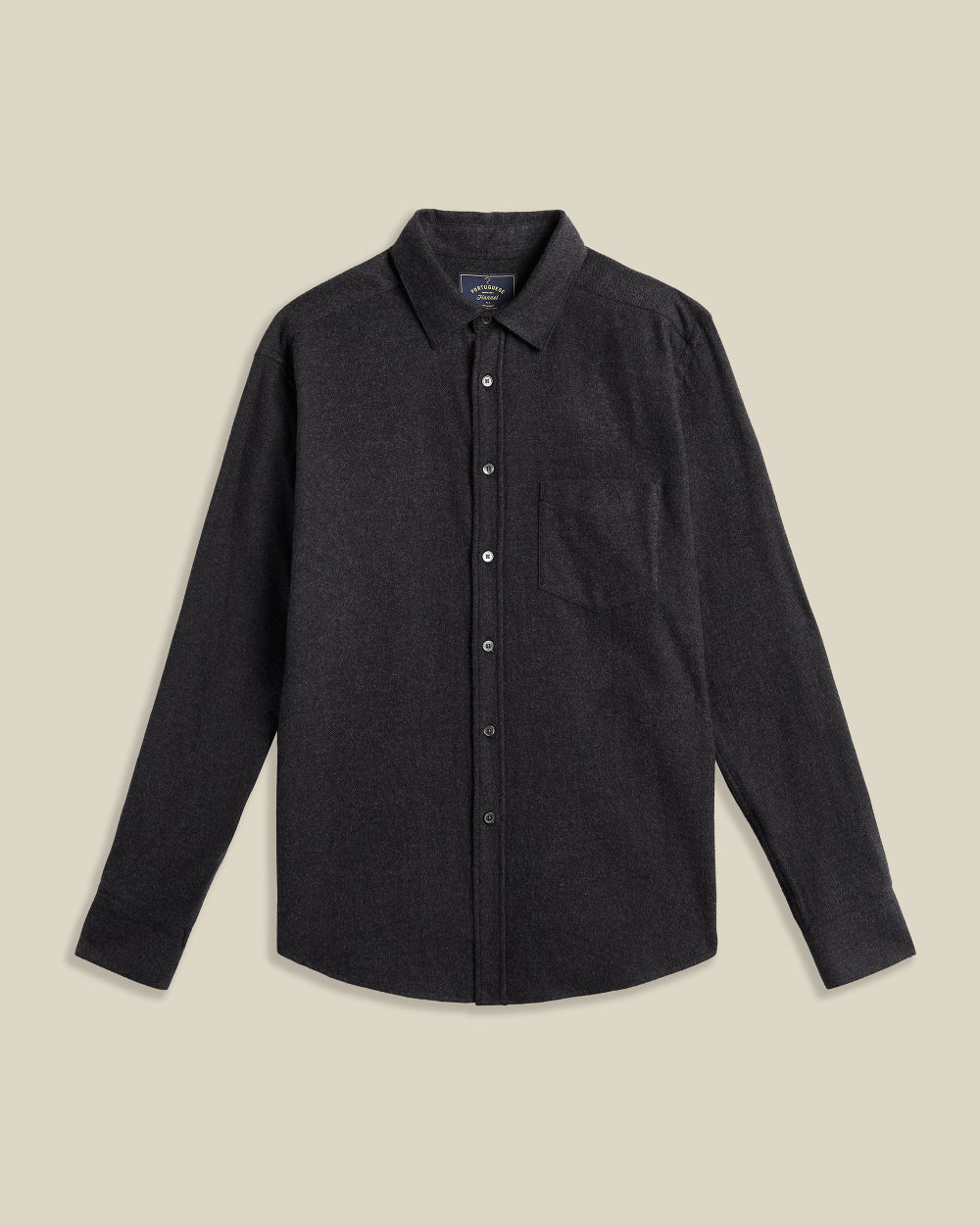 portuguese flannel teca flannel shirt grey
